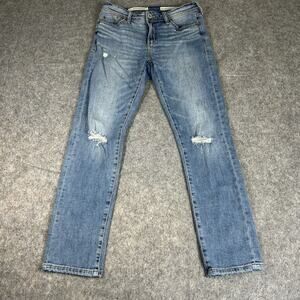 Pilcro & The Letterpress Anthropologie Jeans Womens 26 Slim Boyfriend Straight